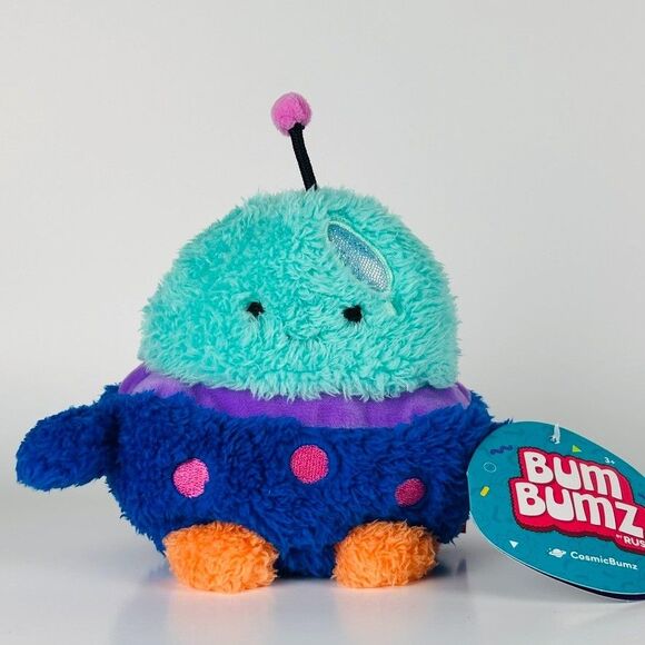 Bumbumz NWT 5” Ulga the UFO Cosmicbumz Bum Bumz Bean Plush Alien Collectible - Picture 1 of 5
